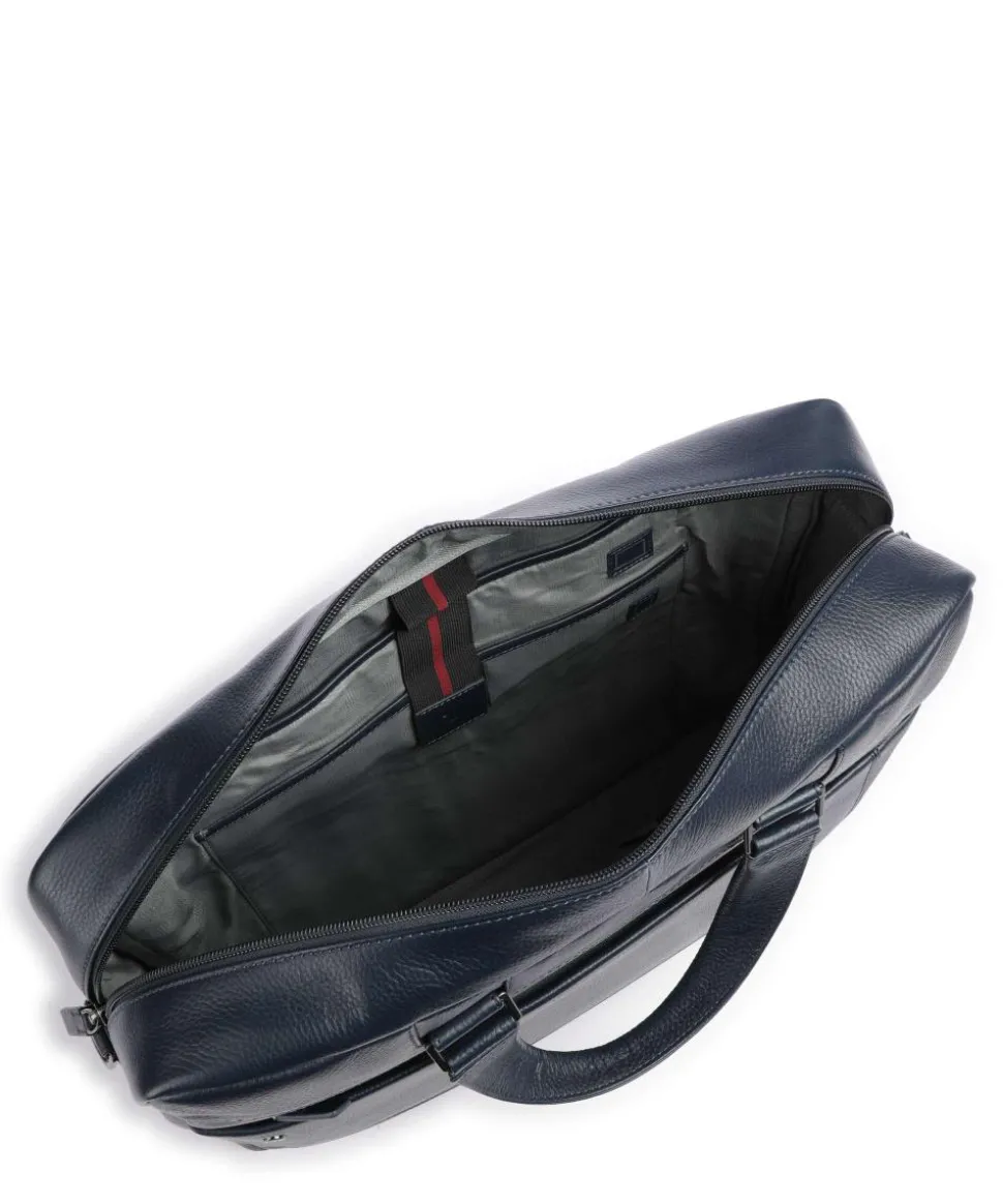 Alaska Aktentasche 15″ genarbtes Leder navy