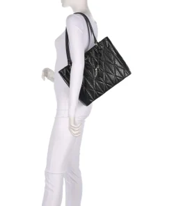 Aldina G-Shine Shopper Lederimitat schwarz