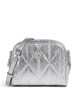 Aldina G-Shine Umhängetasche Lederimitat silber