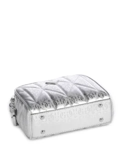 Aldina G-Shine Umhängetasche Lederimitat silber