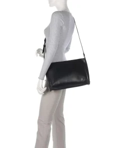 Aletta Umhängetasche fein genarbtes Rindsleder schwarz