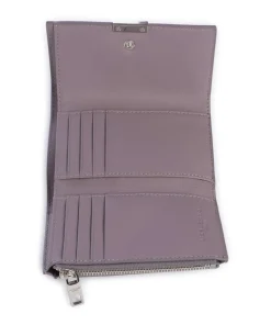 Alex Laura Biker Geldbörse fein genarbtes Rindsleder violett