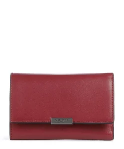 Alex Laura Biker Geldbörse fein genarbtes Rindsleder rot