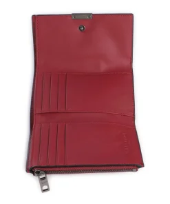 Alex Laura Biker Geldbörse fein genarbtes Rindsleder rot