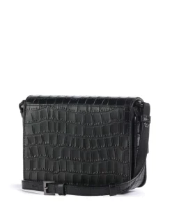 Alex New Croco S Umhängetasche geprägtes Rindsleder schwarz