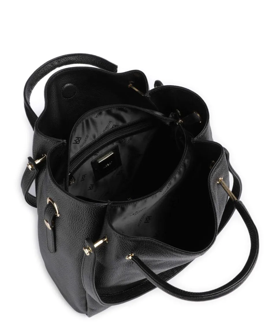 Alexandria Shopper genarbtes Leder schwarz