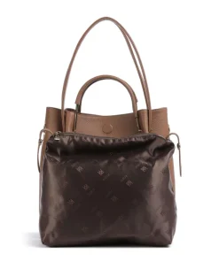 Alexandria Shopper genarbtes Leder braun