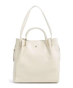 Alexandria Shopper geprägtes Rindsleder creme