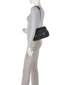 Ali Eco Schultertasche Lederimitat schwarz