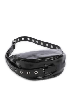 Alias Soft By My Side Schultertasche fein genarbtes Rindsleder schwarz