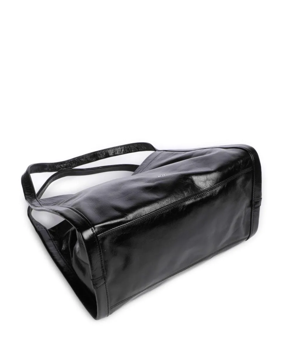 Alias Soft 24H Shopper genarbtes Leder schwarz