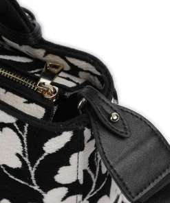 Alissa S Handtasche Textil schwarz/weiß