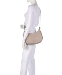 All About Beads Schultertasche Schafsleder beige