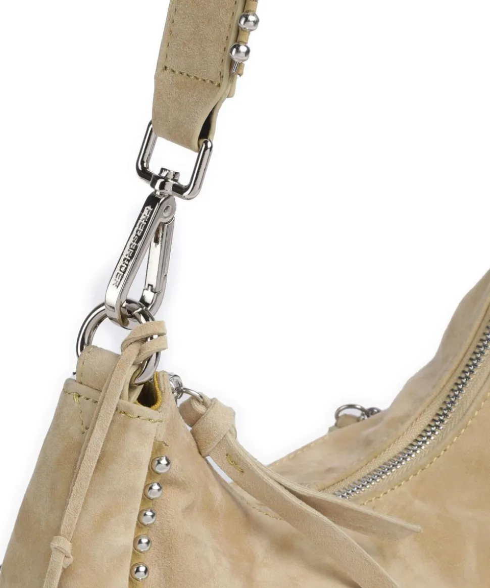 All About Beads Schultertasche Schafsleder sand