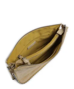 All About Beads Schultertasche aufgerautes Leder sand