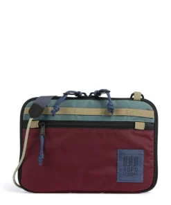 All Adventure Umhängetasche recyceltes Nylon dunkelrot