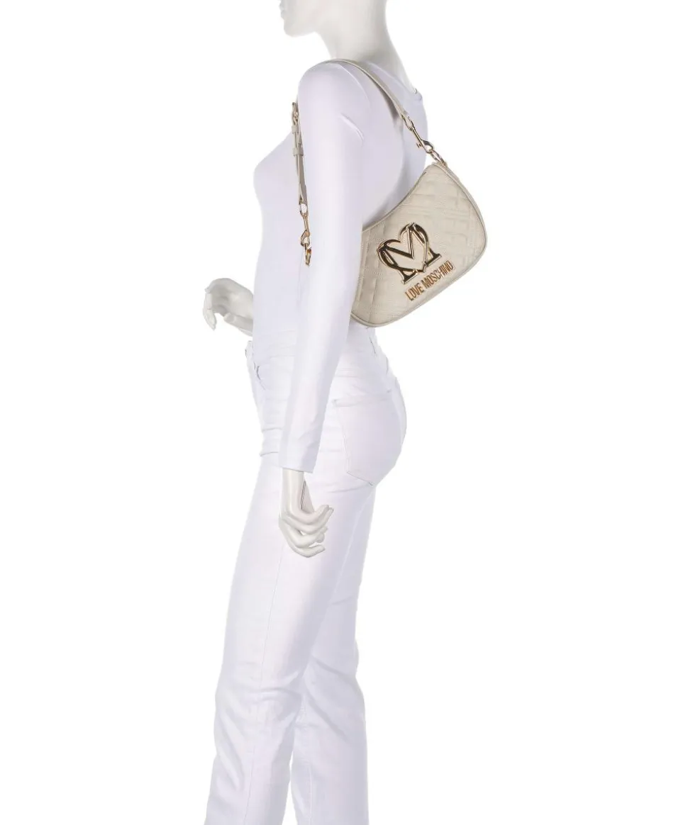 Allure Schultertasche Lederimitat elfenbein