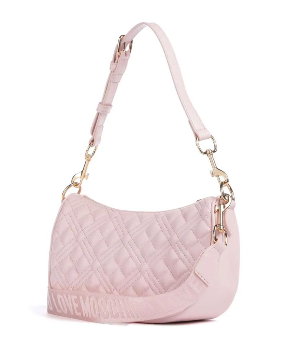 Allure Schultertasche Lederimitat rosa