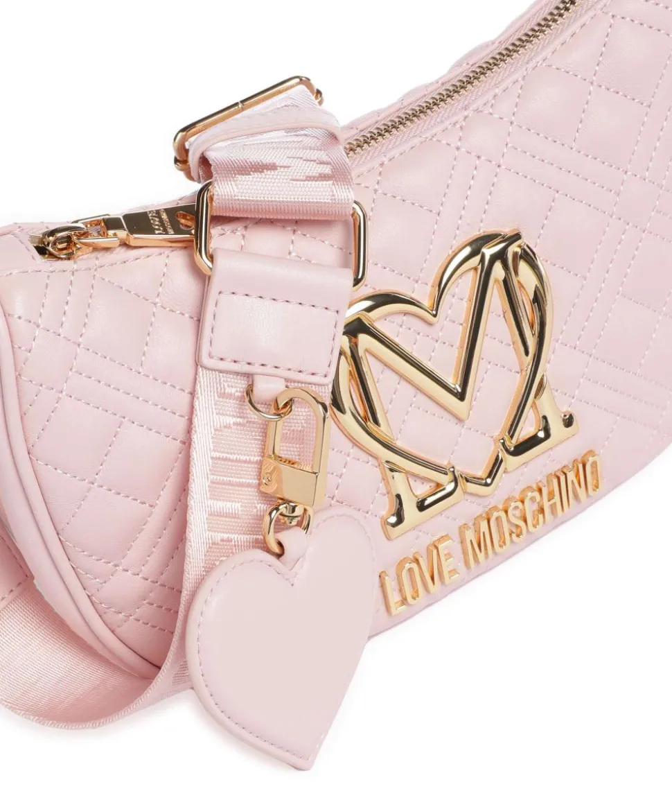 Allure Schultertasche Lederimitat rosa