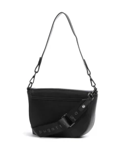 Almata Schultertasche Lederimitat schwarz