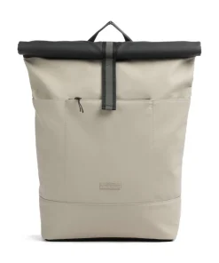 Aloe Hajo Medium Rolltop Rucksack Polyurethane beige/schwarz