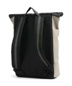 Aloe Hajo Medium Rolltop Rucksack Polyurethane beige/schwarz