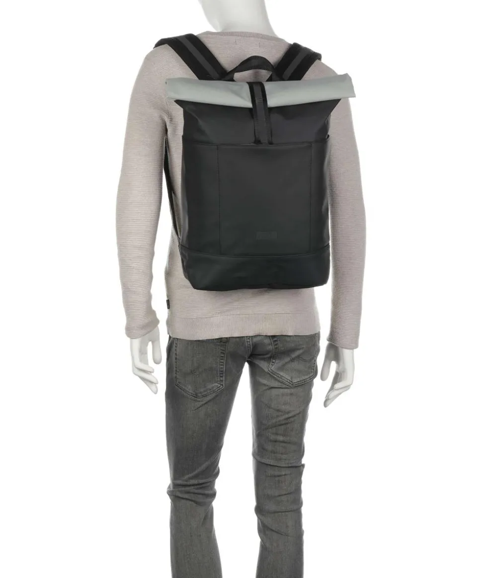 Aloe Hajo Medium Rolltop Rucksack Polyurethane hellgrau