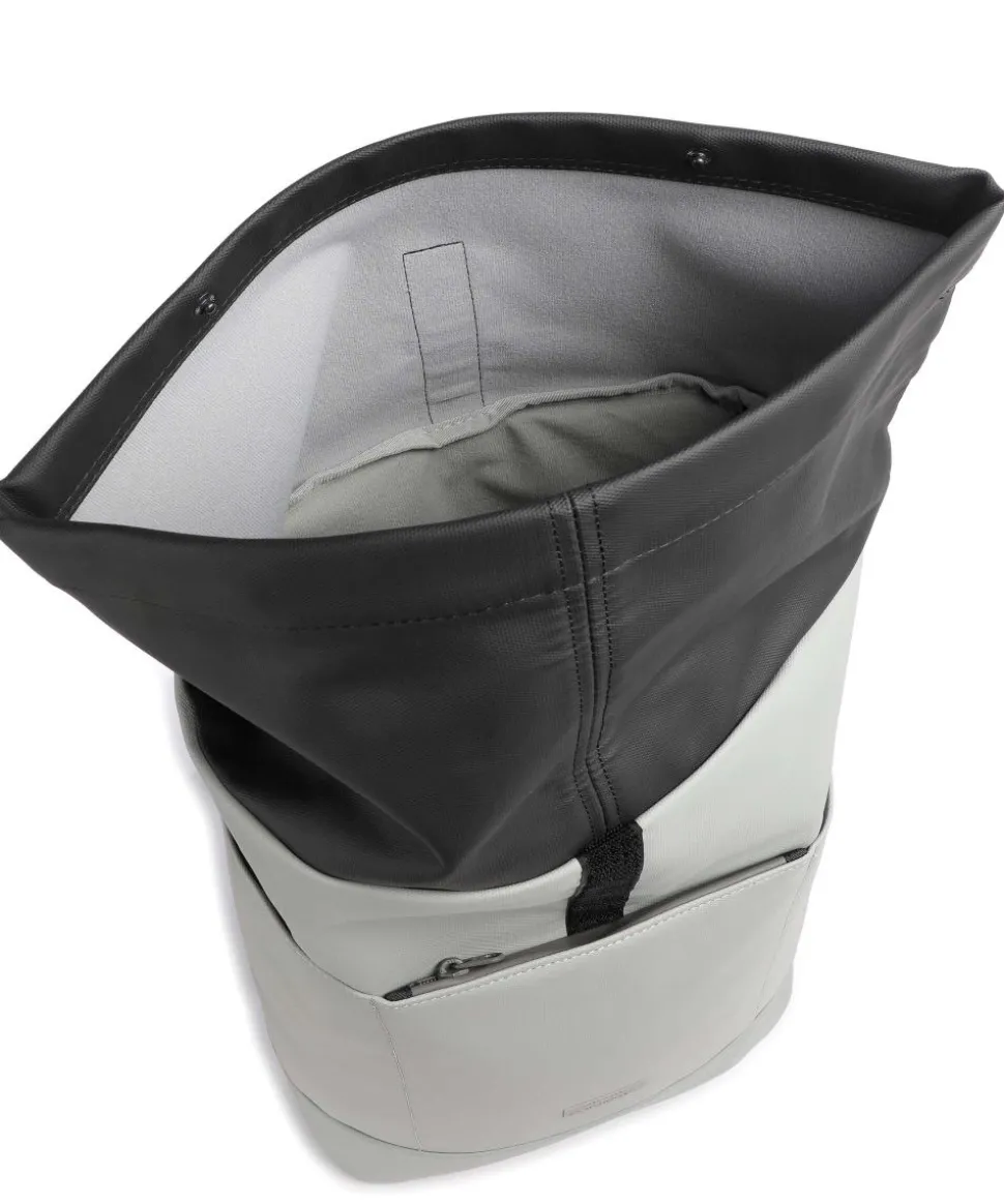 Aloe Hajo Medium Rolltop Rucksack Polyurethane hellgrau