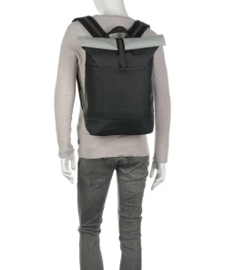 Aloe Hajo Medium Rolltop Rucksack Polyurethane schwarz