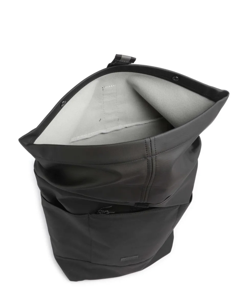 Aloe Hajo Medium Rolltop Rucksack Polyurethane schwarz