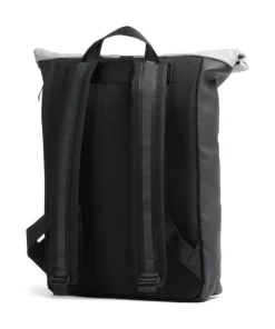 Aloe Jasper Medium Rolltop Rucksack 15″ recyceltes Polyester schwarz