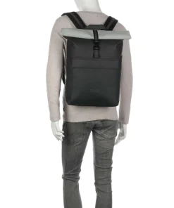 Aloe Jasper Medium Rolltop Rucksack 15″ recyceltes Polyester dunkelgrün