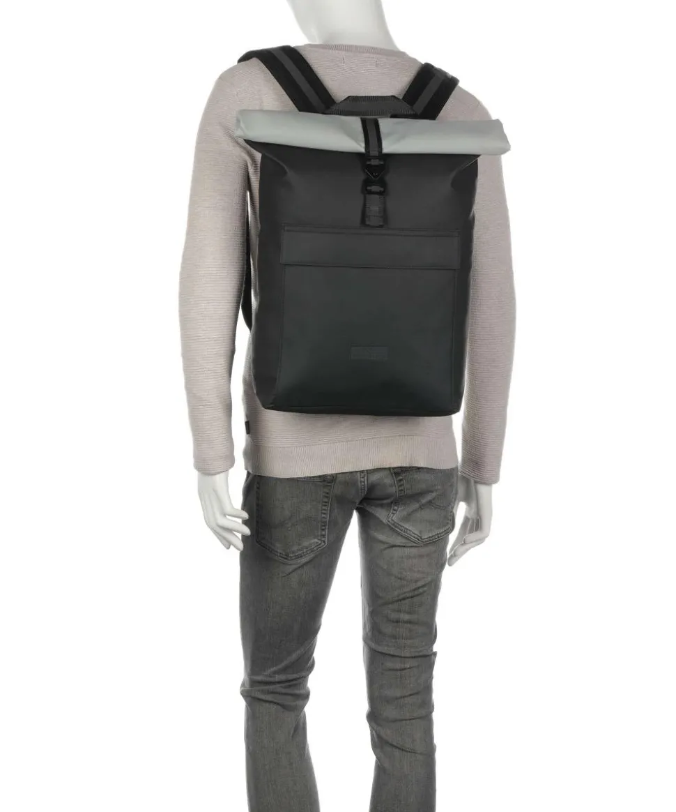 Aloe Jasper Medium Rolltop Rucksack 15″ recyceltes Polyester dunkelgrün