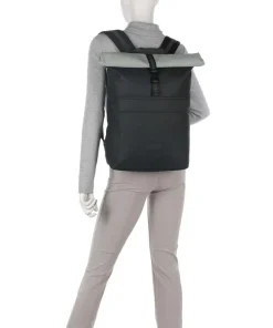 Aloe Jasper Medium Rolltop Rucksack 15″ recyceltes Polyester dunkelgrün