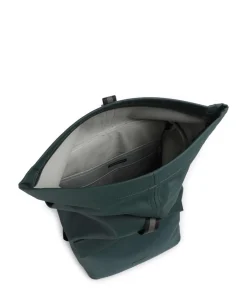 Aloe Jasper Medium Rolltop Rucksack 15″ recyceltes Polyester dunkelgrün