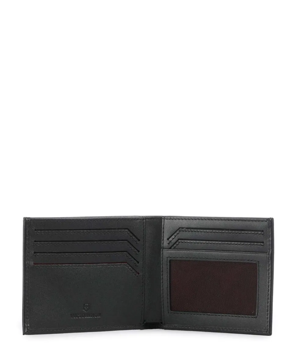 Altius Alox Bi-Fold RFID Geldbörse fein genarbtes Leder schwarz