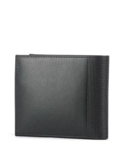 Altius Alox Bi-Fold RFID Geldbörse fein genarbtes Leder schwarz