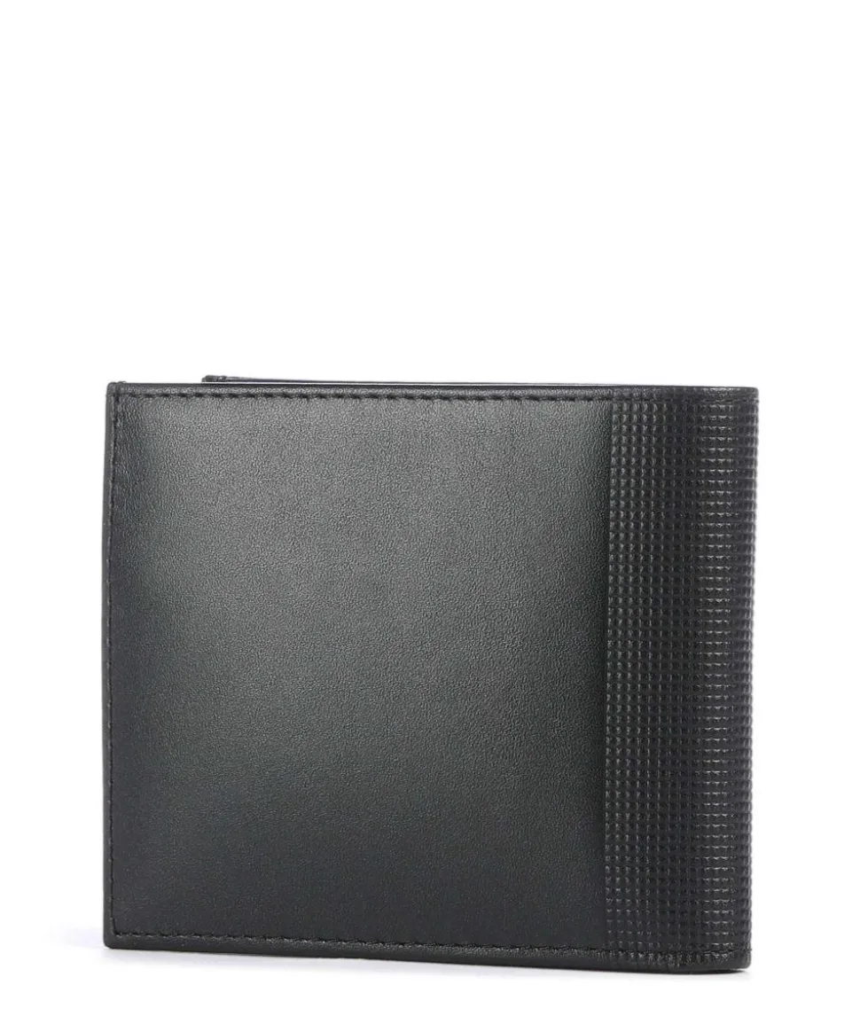 Altius Alox Bi-Fold RFID Geldbörse fein genarbtes Leder schwarz