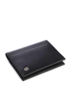 Altius Alox Bi-Fold RFID Kreditkartenetui fein genarbtes Leder schwarz