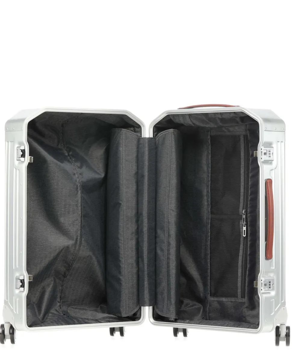 Alu 4-Rollen Trolley silber 69 cm