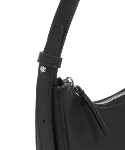 Alvi Schultertasche fein genarbtes Rindsleder schwarz