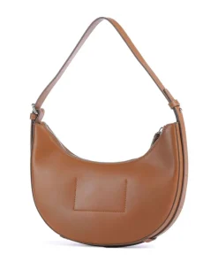 Alvi Schultertasche fein genarbtes Rindsleder braun