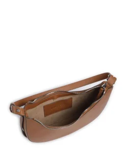 Alvi Schultertasche fein genarbtes Rindsleder braun