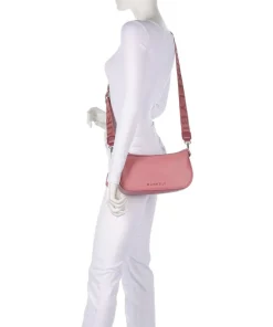 Always Alyx Schultertasche genarbtes Leder pink