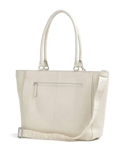 Always Alyx Shopper 15″ genarbtes Leder creme