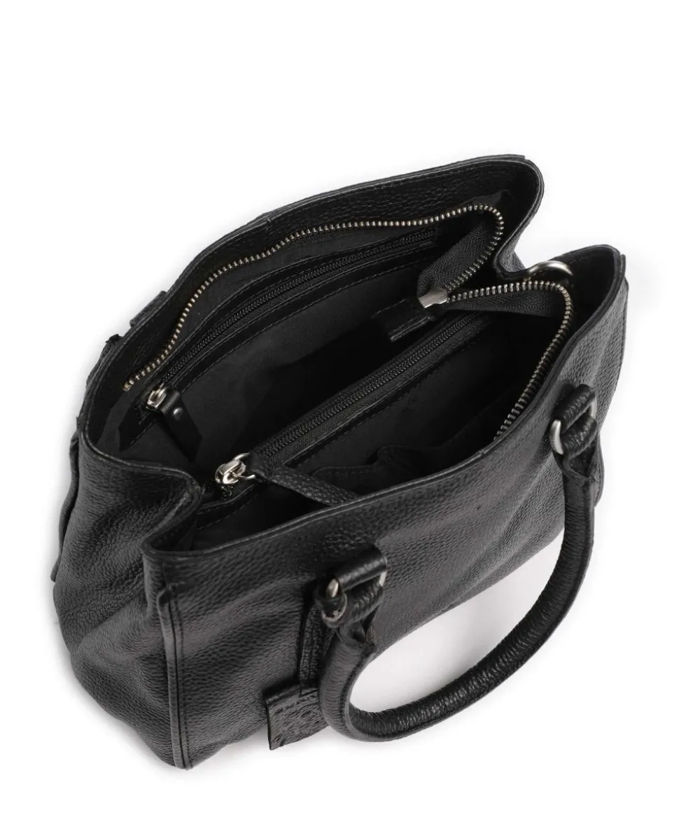 Always Ava Handtasche genarbtes Leder schwarz