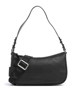 Always Ava Schultertasche genarbtes Rindsleder schwarz