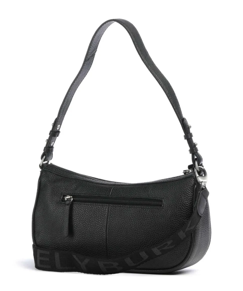 Always Ava Schultertasche genarbtes Rindsleder schwarz