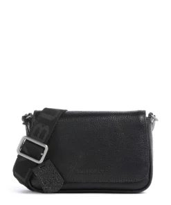 Always Ava Umhängetasche genarbtes Rindsleder schwarz