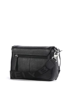 Always Ava Umhängetasche genarbtes Rindsleder schwarz